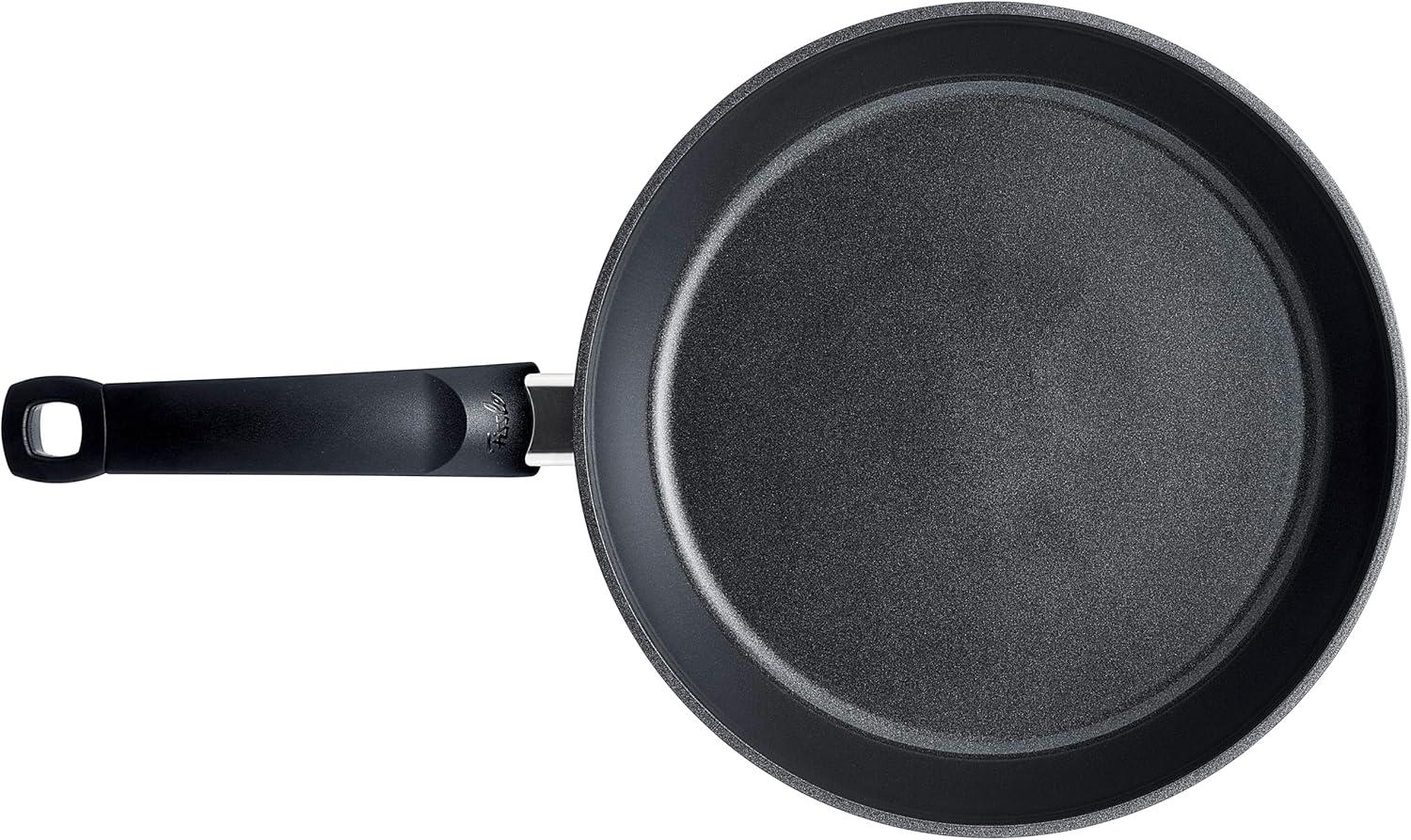 image:imageFissler Ceratal Comfort Ceramic NonStick Frying Pan 2 Piece Set 95 Inch and 11 Inch Warm Grey Made without PFASOrbit Black