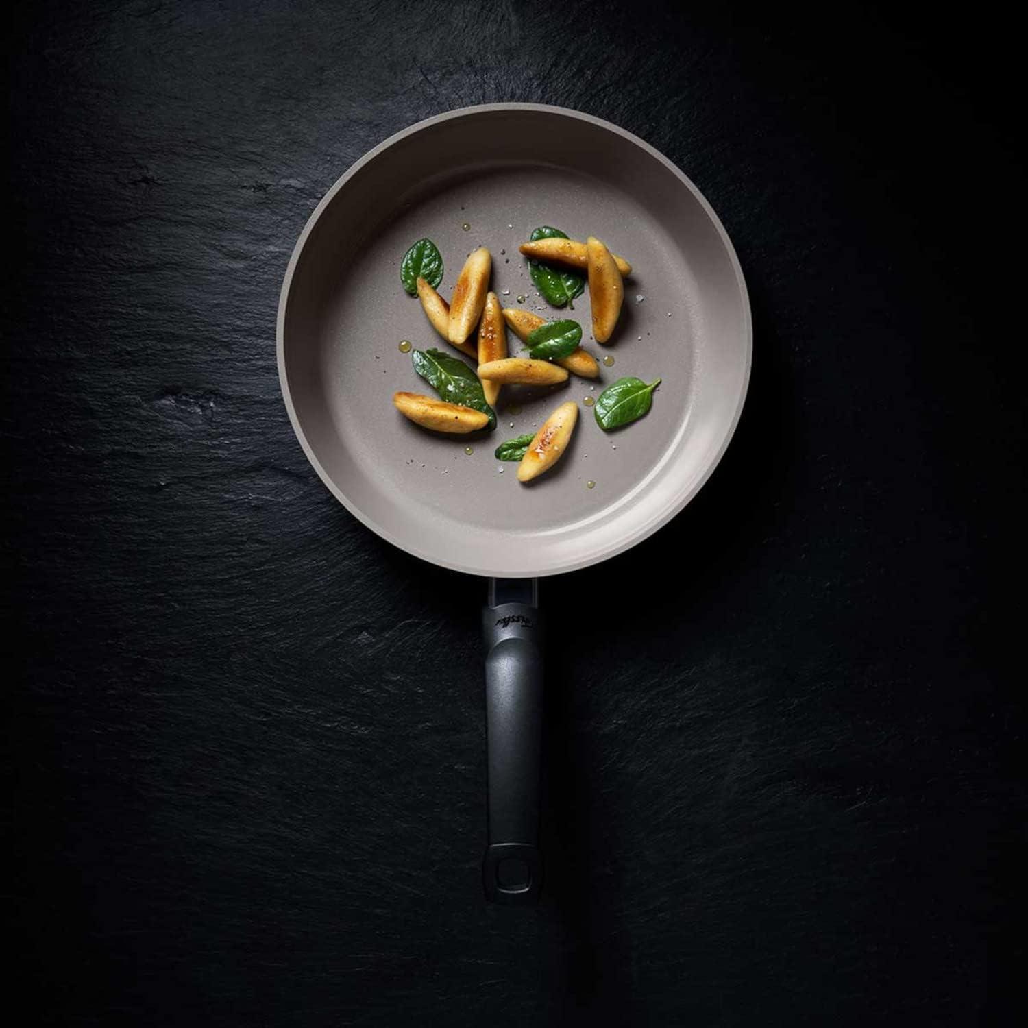 image:imageFissler Ceratal Comfort Ceramic NonStick Frying Pan 2 Piece Set 95 Inch and 11 Inch Warm Grey Made without PFASWarm Grey