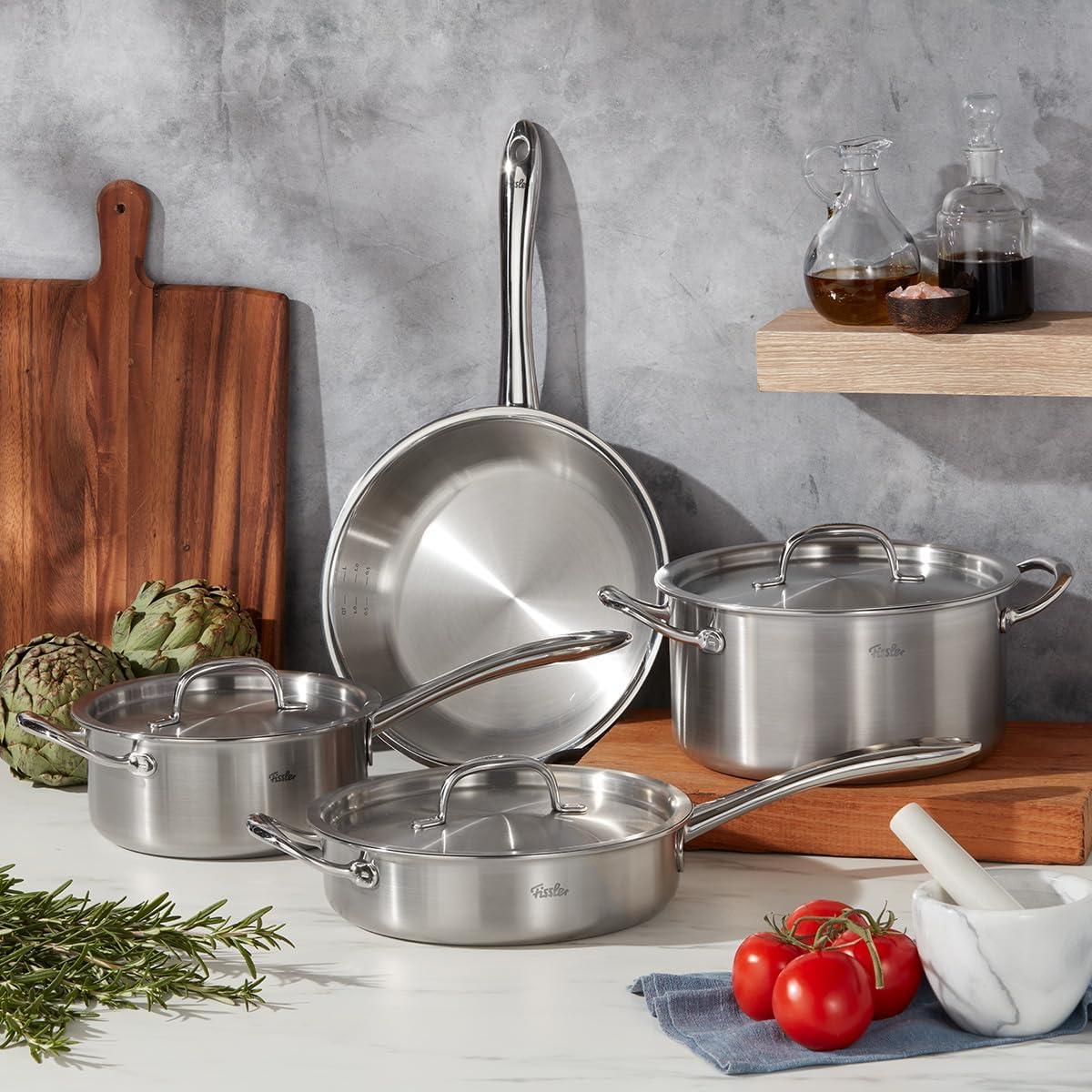 image:imageFissler M5 ProPly 5ply Stainless Steel 5 Piece Cookware Set7 Piece