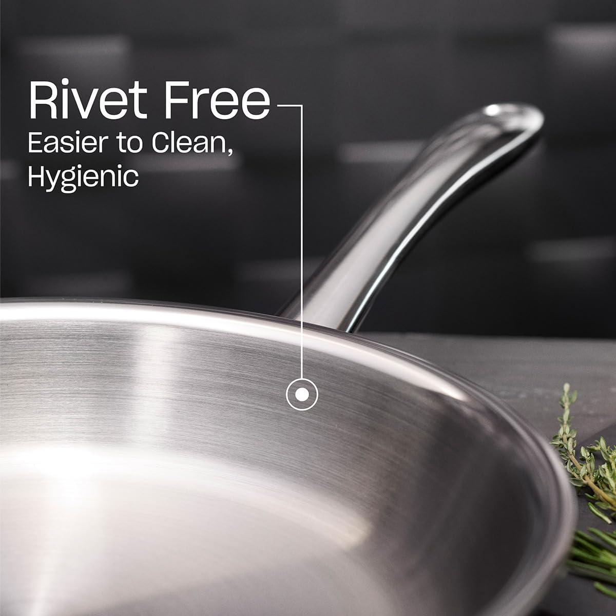 image:imageFissler M5 ProPly 5ply Stainless Steel Frying Pan 8 Inch102 Inch