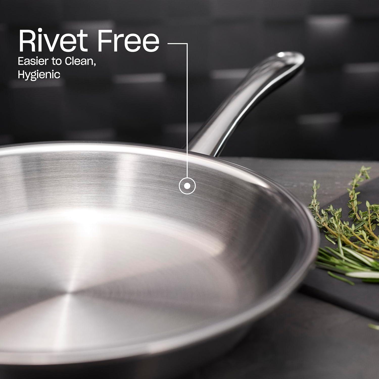 image:imageFissler M5 ProPly 5ply Stainless Steel Frying Pan 8 Inch102 Inch