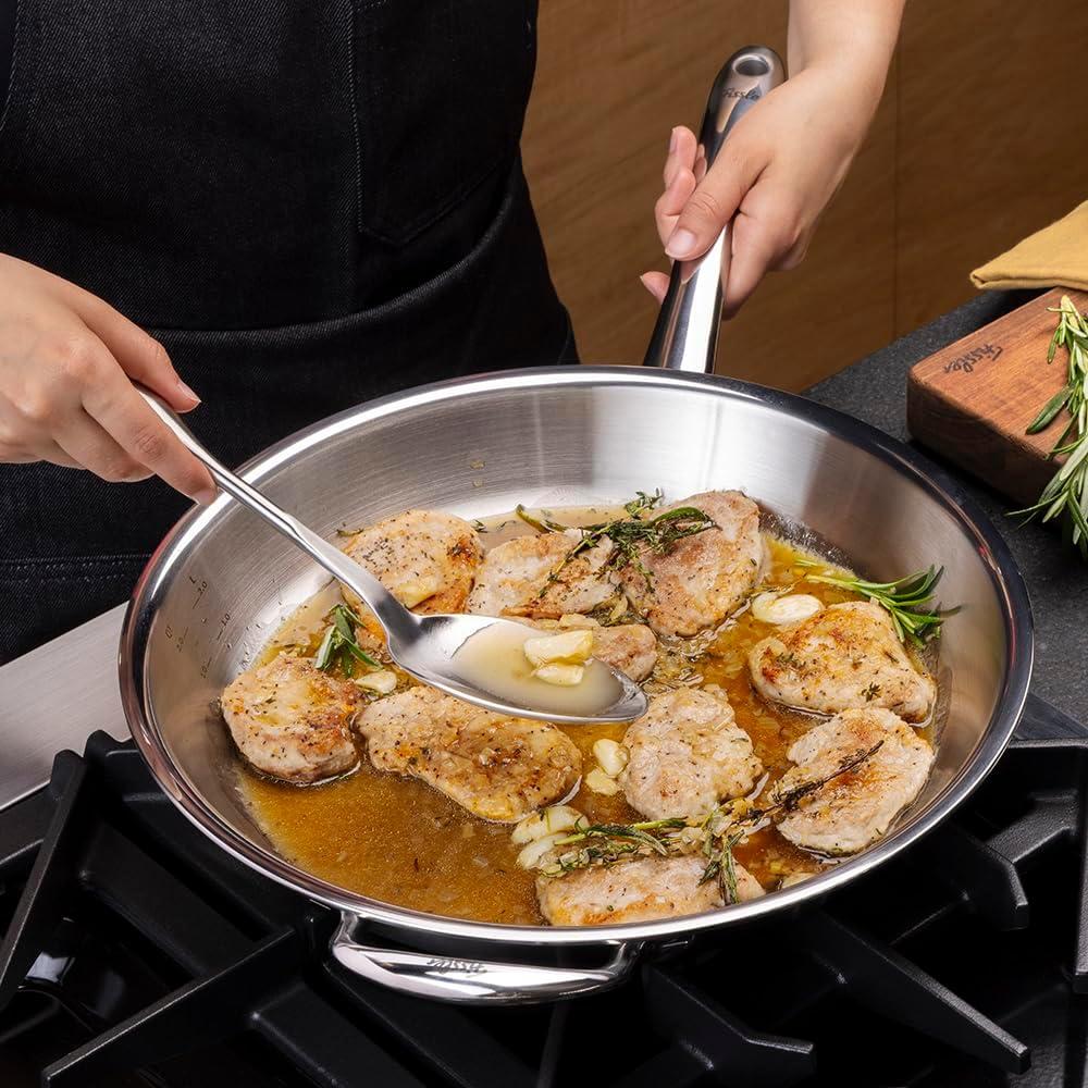 image:imageFissler M5 ProPly 5ply Stainless Steel Frying Pan 8 Inch126 Inch
