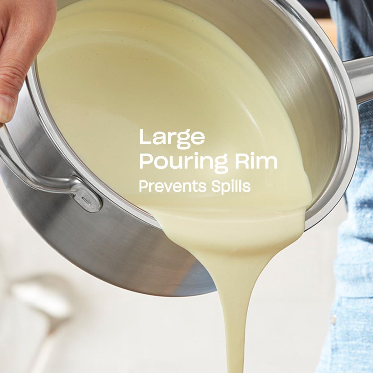 image:imageFissler M5 ProPly 5ply Stainless Steel Saucepan 15 Quart3 Quarts