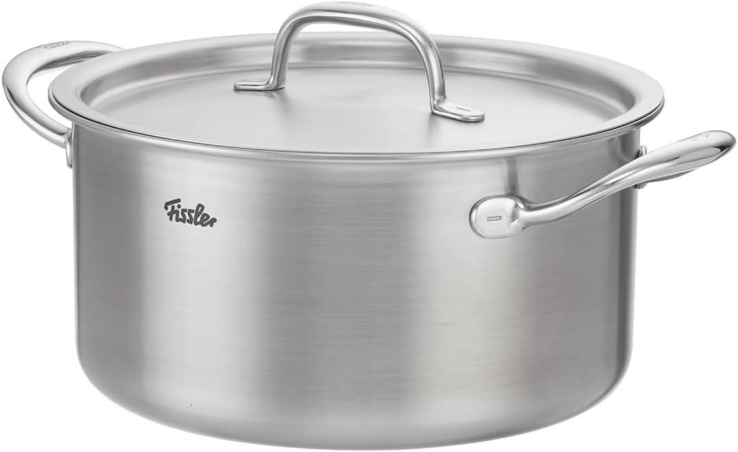 image:imageFissler M5 ProPly 5ply Stainless Steel Stockpot 6 Quart with Metal Lid