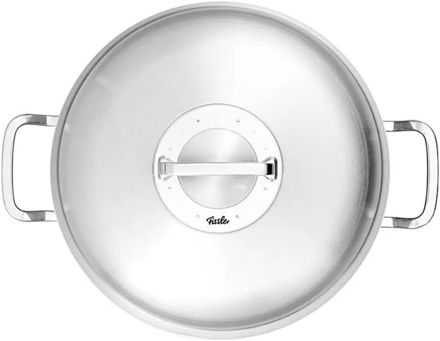 image:imageFissler OriginalProfi Collection Stainless Steel 11 Inch 51 Quart Round Roaster with High Dome Metal Lid