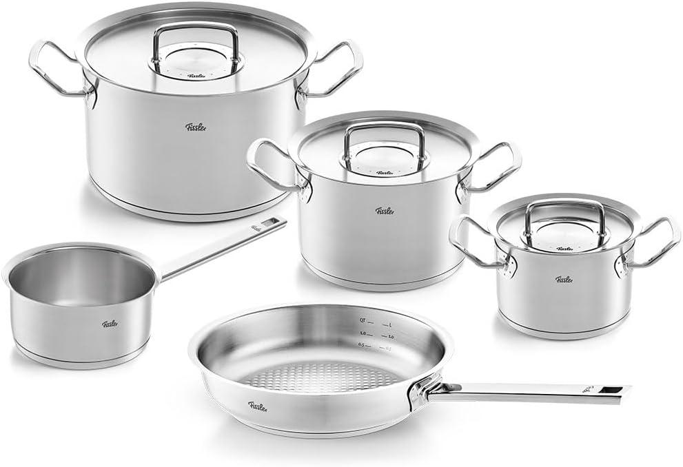 image:imageFissler OriginalProfi Collection Stainless Steel 7 Piece Set with Metal LidsSilver