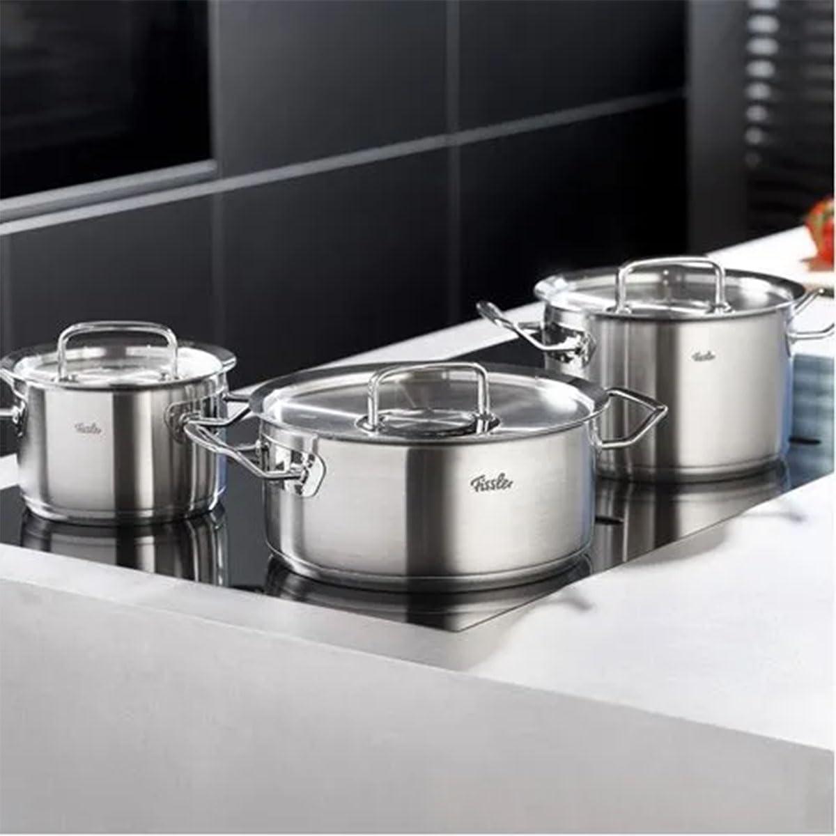 image:imageFissler OriginalProfi Collection Stainless Steel 7 Piece Set with Metal LidsSilver
