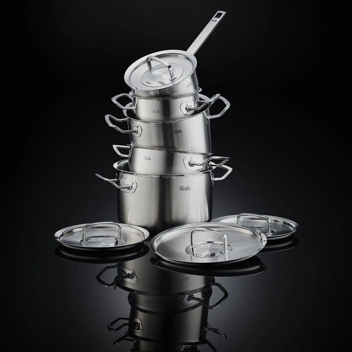 image:imageFissler OriginalProfi Collection Stainless Steel 7 Piece Set with Metal LidsSilver