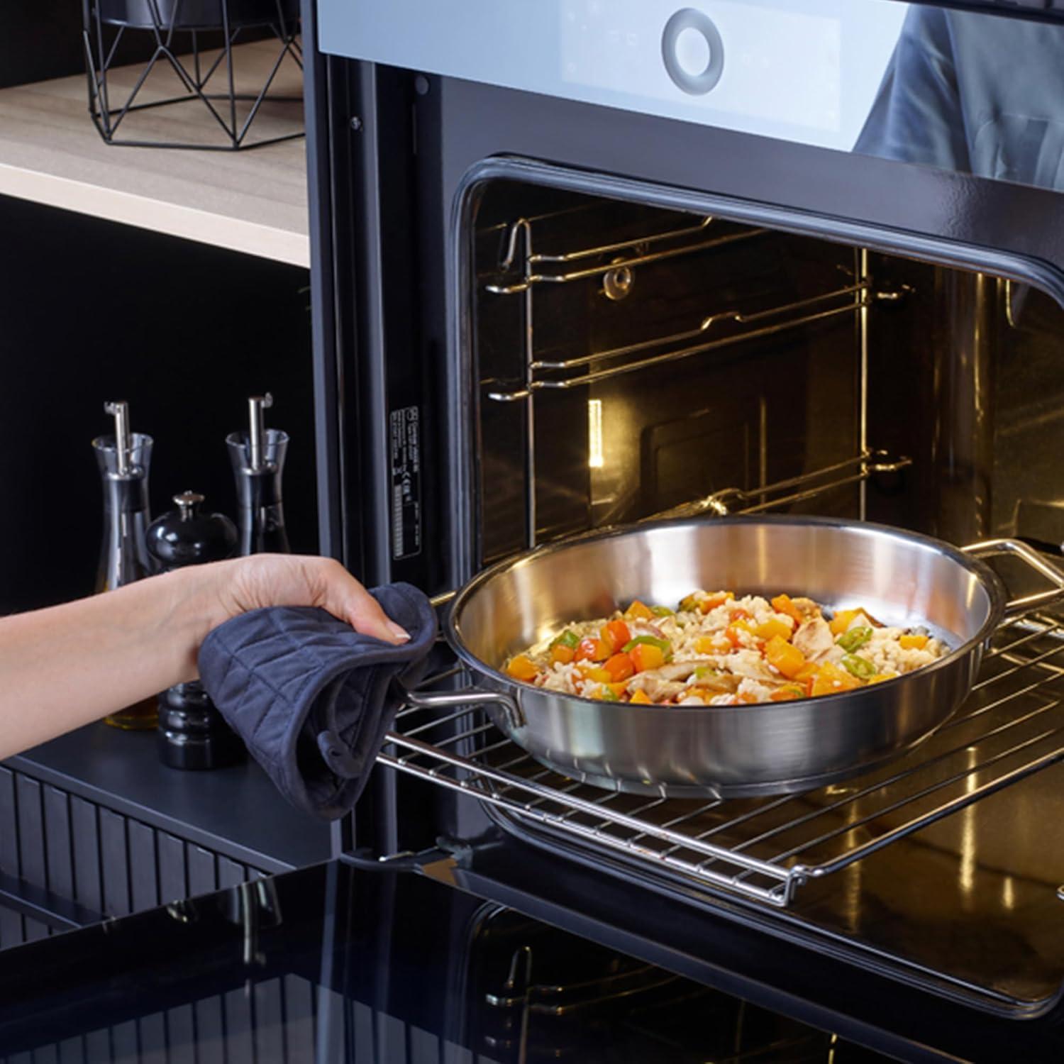 image:imageFissler Pure Collection ServingPan Frypan 95 Inch StainlessSteel Made in Germany Induction11