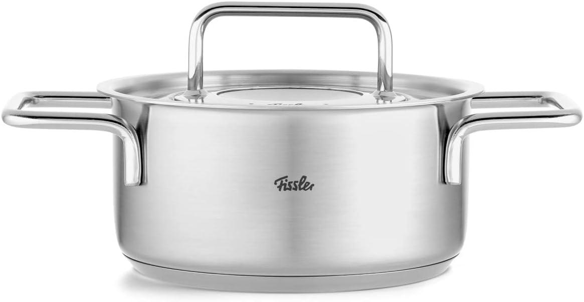 image:imageFissler Pure Collection Stainless Steel 67 Quart Stock Pot with Metal Lid2 Quarts