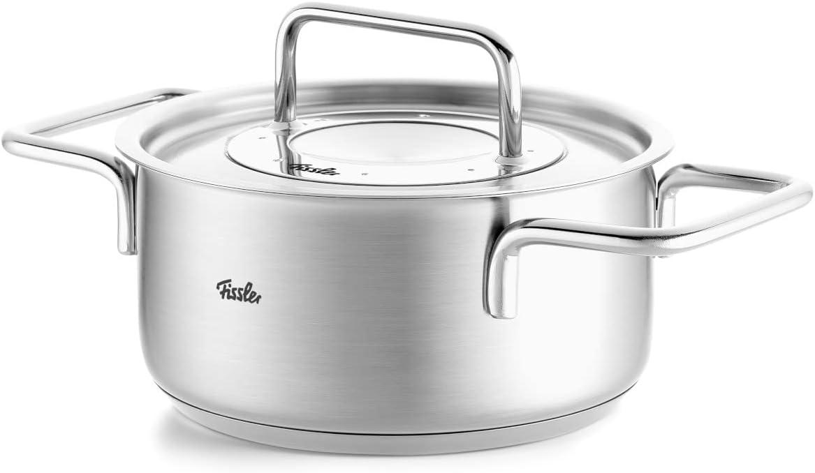 image:imageFissler Pure Collection Stainless Steel 67 Quart Stock Pot with Metal Lid2 Quarts