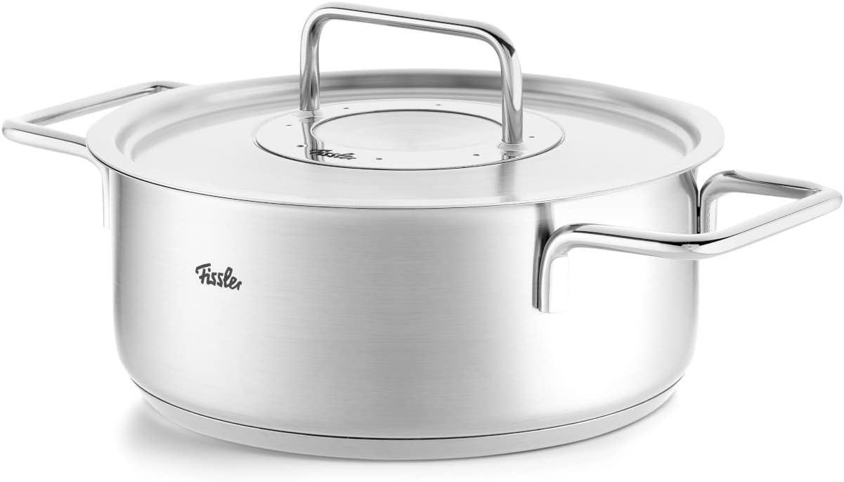 image:imageFissler Pure Collection Stainless Steel 67 Quart Stock Pot with Metal Lid29 Quarts