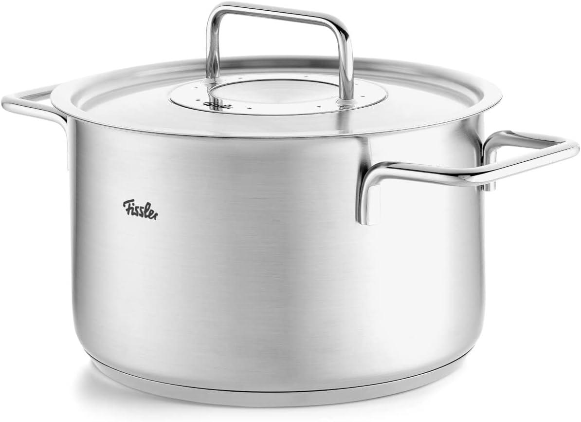 image:imageFissler Pure Collection Stainless Steel 67 Quart Stock Pot with Metal Lid42 Quarts