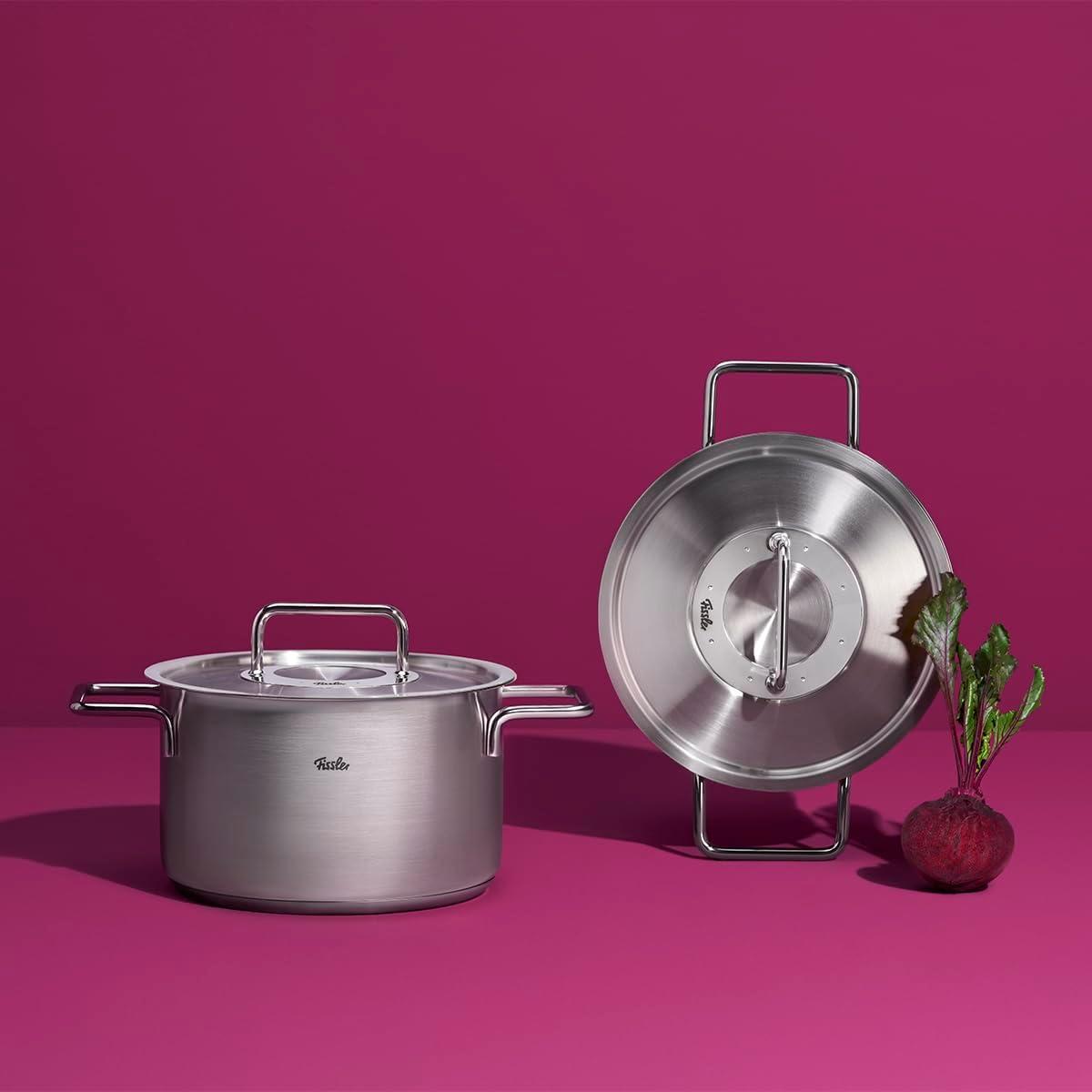 image:imageFissler Pure Collection Stainless Steel 67 Quart Stock Pot with Metal Lid43 Quarts