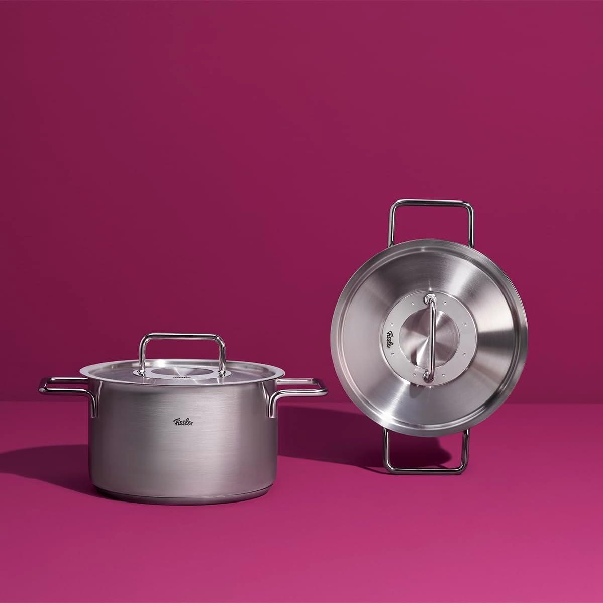 image:imageFissler Pure Collection Stainless Steel 67 Quart Stock Pot with Metal Lid43 Quarts