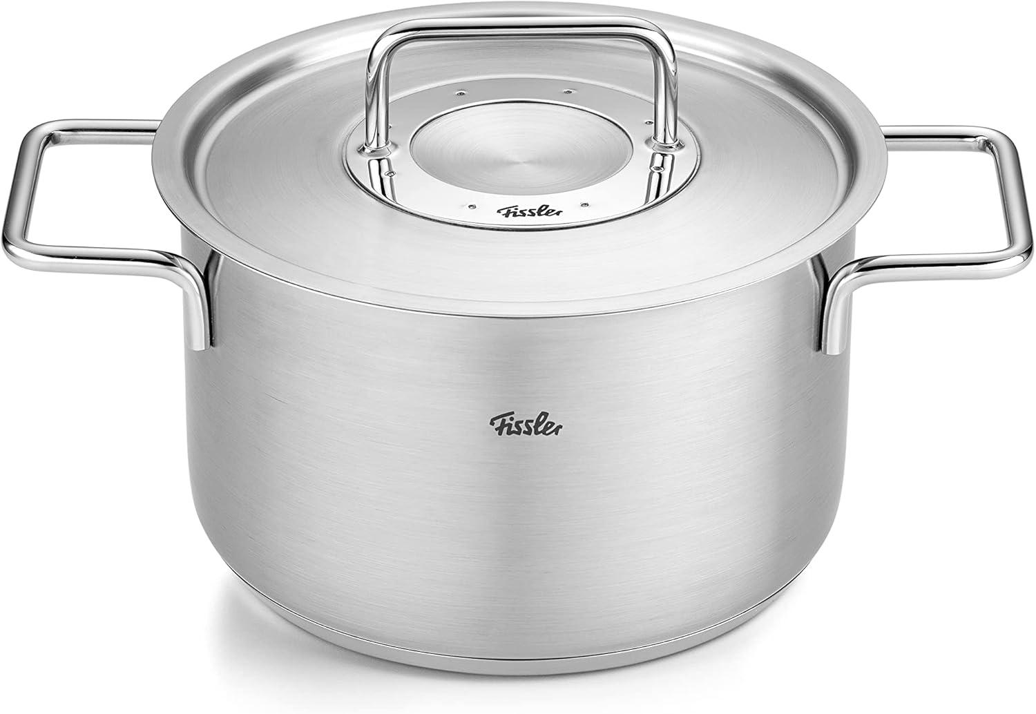 image:imageFissler Pure Collection Stainless Steel 67 Quart Stock Pot with Metal Lid67 Quarts