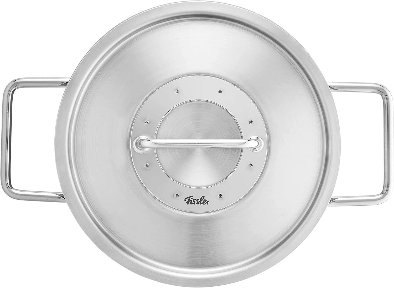 image:imageFissler Pure Collection Stainless Steel 67 Quart Stock Pot with Metal Lid67 Quarts