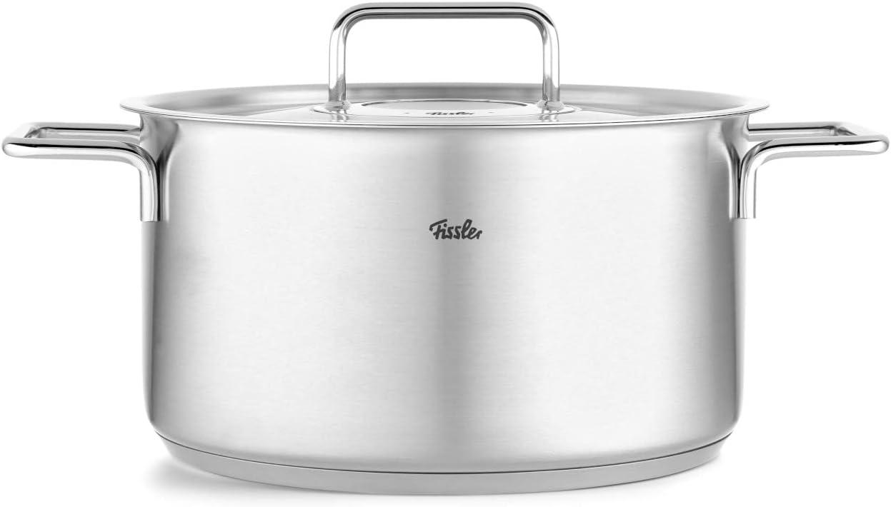 image:imageFissler Pure Collection Stainless Steel 67 Quart Stock Pot with Metal Lid71 Quarts