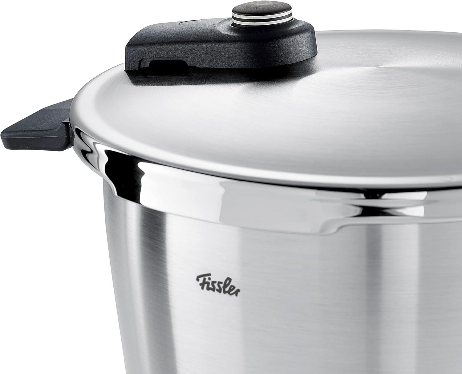 image:imageFissler Vitaquick Premium 3 Piece Set 37 Quart and 63 Quart Pressure Cooker with Glass Lid63 Quarts