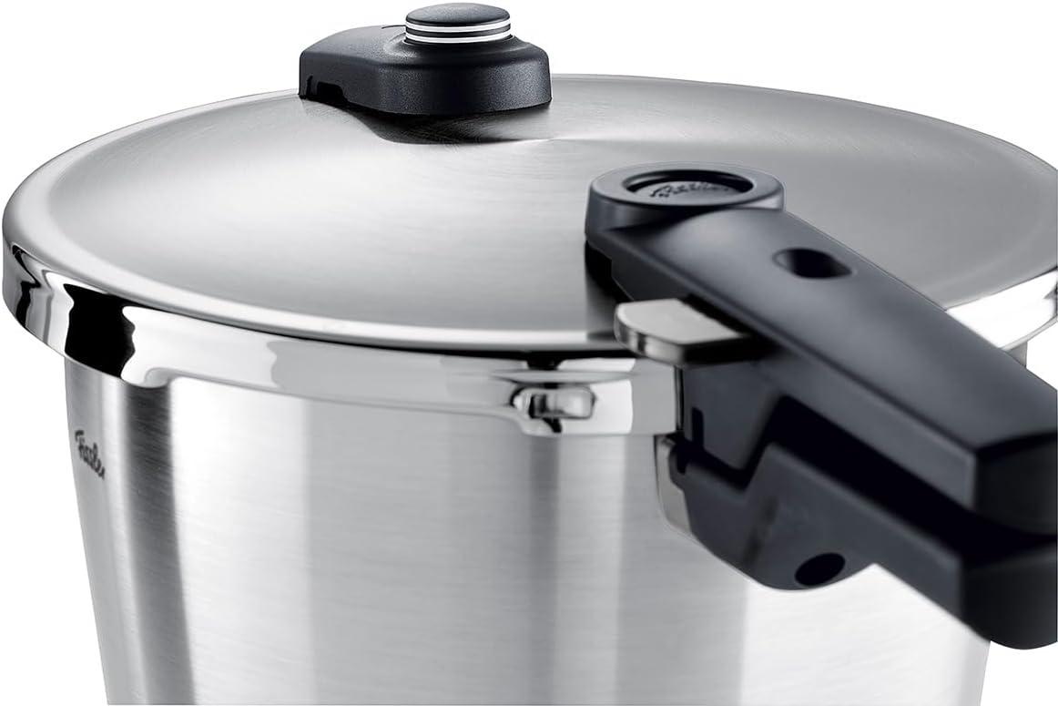 image:imageFissler Vitaquick Premium 3 Piece Set 37 Quart and 63 Quart Pressure Cooker with Glass Lid85 Quarts