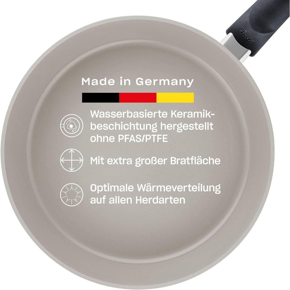 image:imageFissler Ceratal Comfort Ceramic NonStick Frying Pan 2 Piece Set 95 Inch and 11 Inch Warm Grey Made without PFASWarm Grey