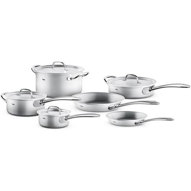 image:imageFissler M5 ProPly 5ply Stainless Steel 5 Piece Cookware Set10 Piece