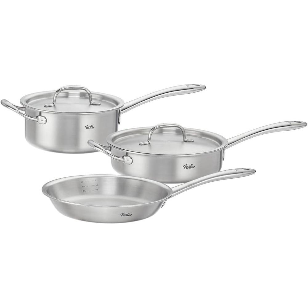 image:imageFissler M5 ProPly 5ply Stainless Steel 5 Piece Cookware Set5 Piece