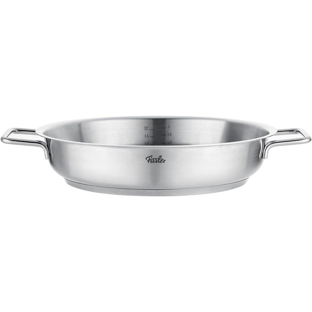 image:imageFissler Pure Collection ServingPan Frypan 95 Inch StainlessSteel Made in Germany Induction95 inches