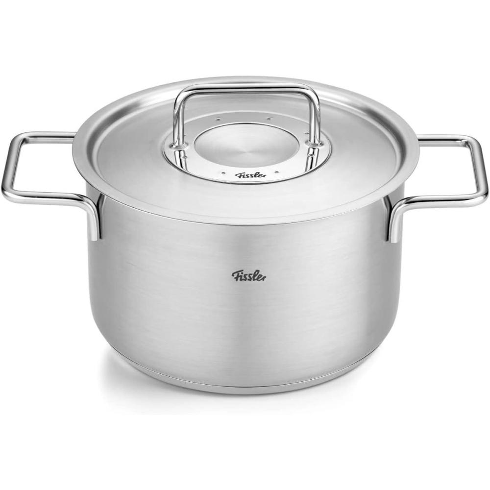 image:imageFissler Pure Collection Stainless Steel 67 Quart Stock Pot with Metal Lid42 Quarts