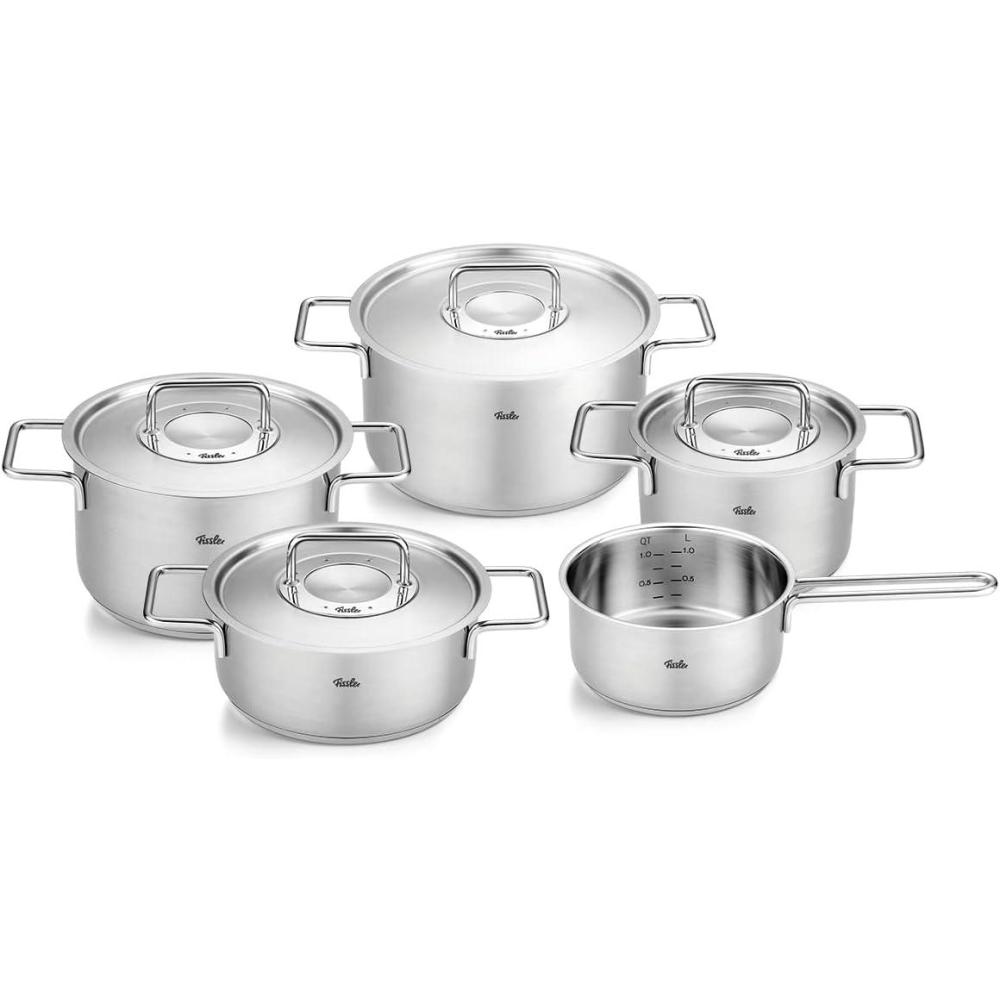 image:imageFissler Pure Collection Stainless Steel 67 Quart Stock Pot with Metal Lid67 Quarts