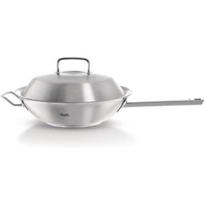 image:imageFissler OriginalProfi Collection Stainless Steel 12 Inch 43 Quart Wok with High Dome Metal Lid