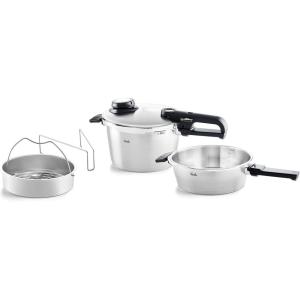 image:imageFissler Vitavit Premium Pressure Cooker and Pressure Skillet Set 26 Quart and 63 Quart48 Quart Pressure Cooker  26 Quart Skillet