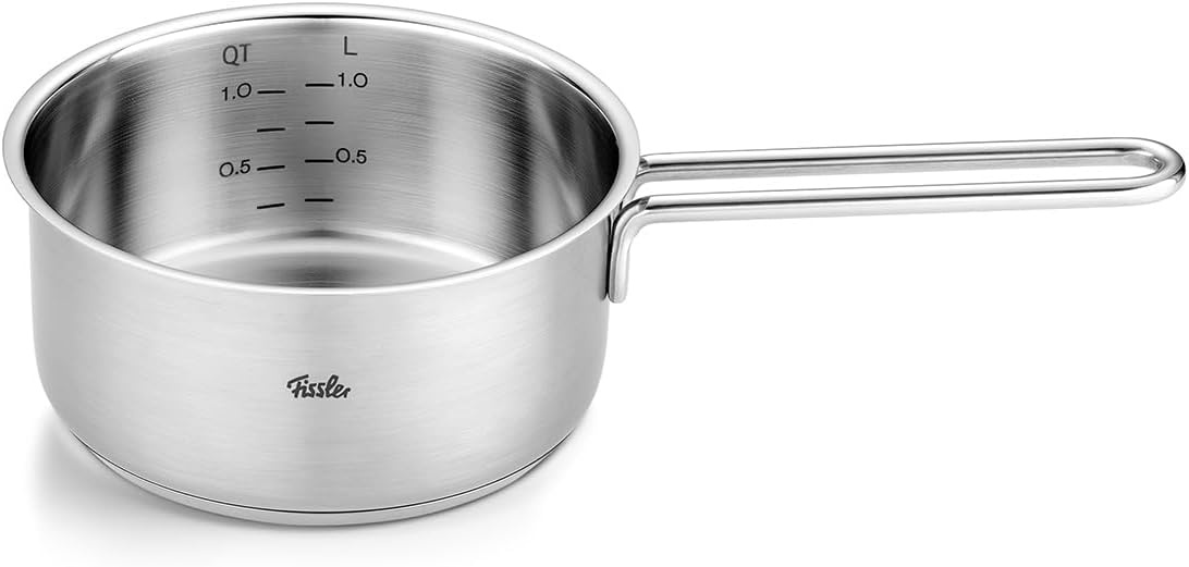 image:imageFissler Pure Collection Stainless Steel 15 Quart Saucepan with Glass lid