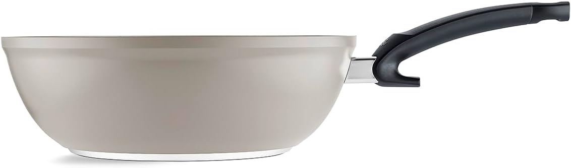 image:imageFissler Ceratal Comfort Ceramic 11 Inch NonStick Wok Warm Grey Made without PFAS12 Inch