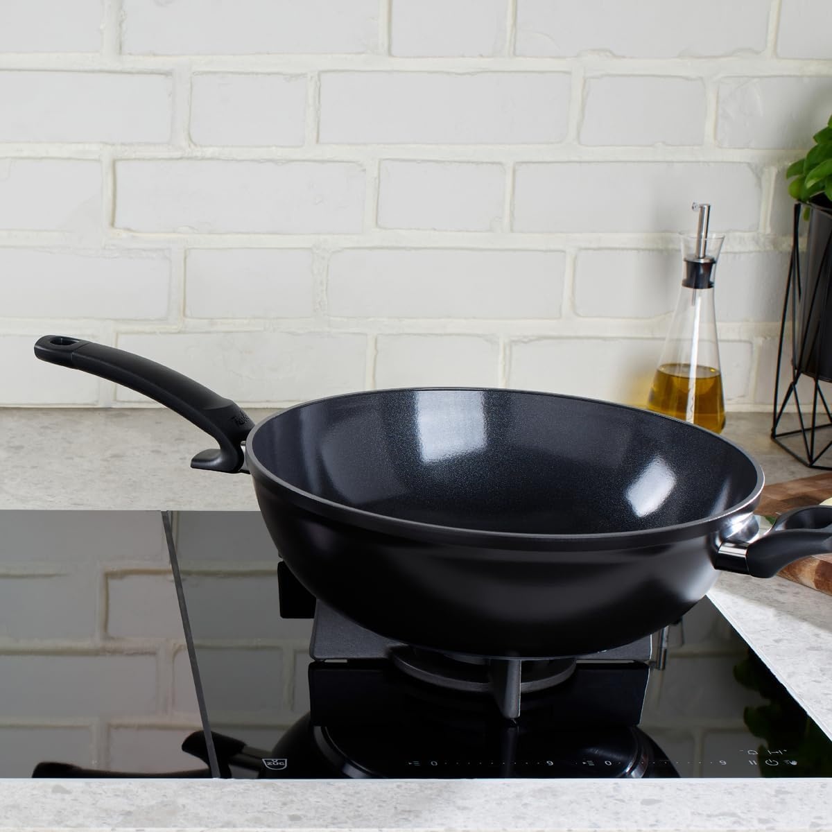 image:imageFissler Ceratal Comfort Ceramic 126 Inch NonStick Wok Orbit Black Made without PFAS