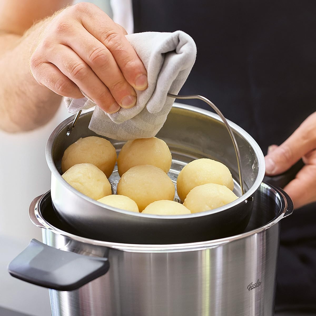 image:imageFissler Vitavit Premium Pressure Cooker with Steamer Insert 85 QuartStainless Steel
