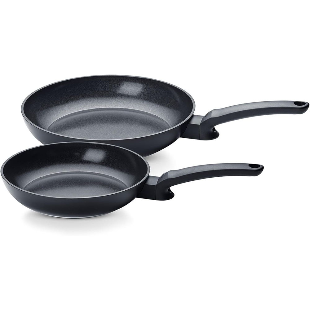 image:imageFissler Ceratal Evo Classic Ceramic Nonstick Frying Pan Set 95 Inch amp 11 Inch Made Without PFAS Made in Germany Induction Compatible Orbit Black