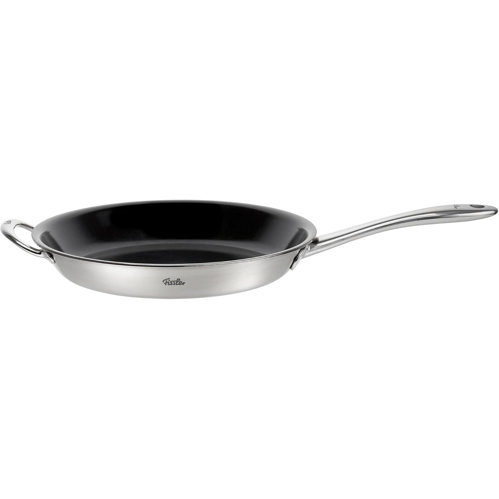 image:imageFissler M5 ProPly 5Ply Stainless Steel Ceramic NonStick Frying Pan 126 Inch Made Without Added PFASPTFE Made in Germany Induction Compatible
