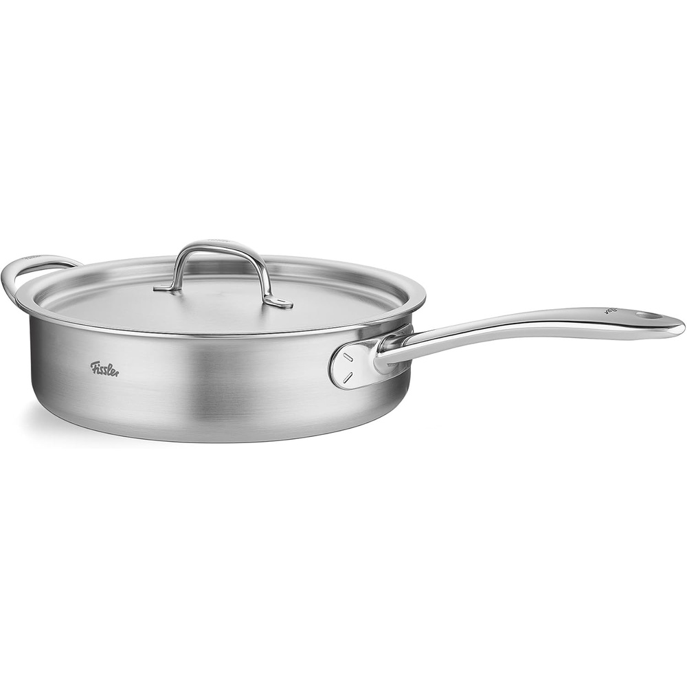 image:imageFissler M5 ProPly 5ply Stainless Steel Saut Pan 3 Quart with Metal Lid5 Quart