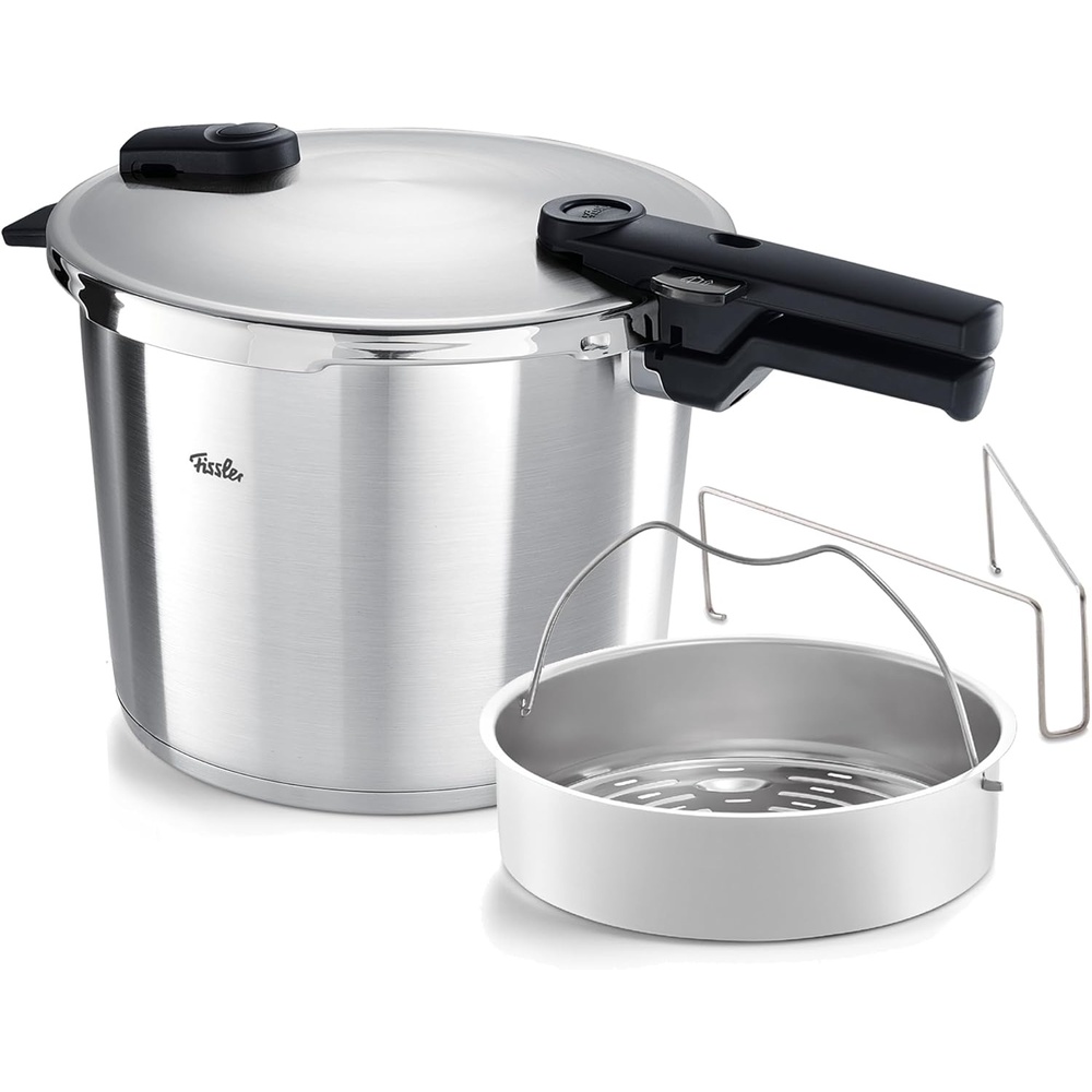 image:imageFissler Vitaquick Premium Pressure Cooker 37 Quart with Steamer Insert and Tripod106 Quarts