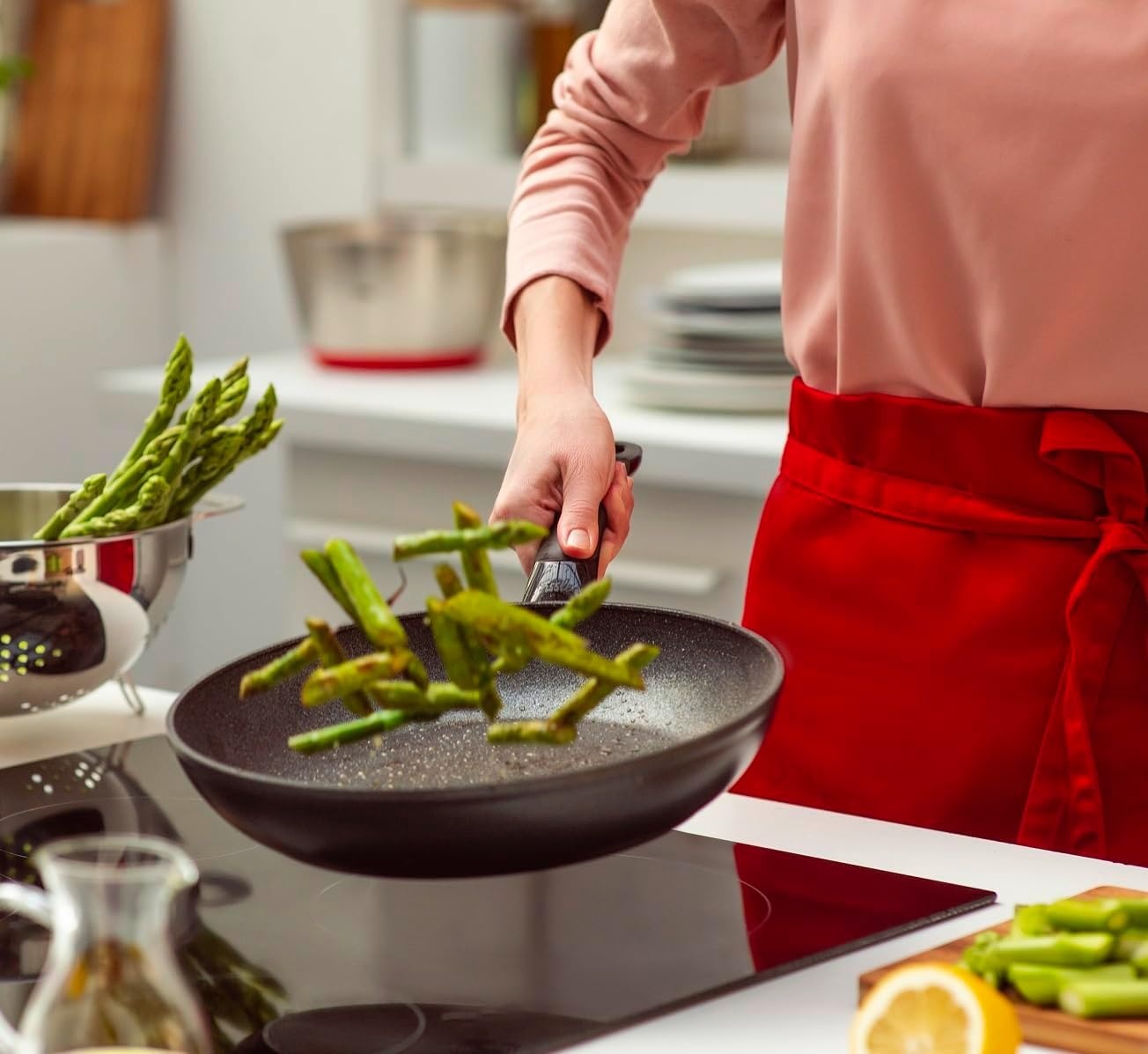 image:imageFissler adamant classic AluminumFry Pan 95Inch NonStick FryingPan Induction Gas Electric Ceramic black8
