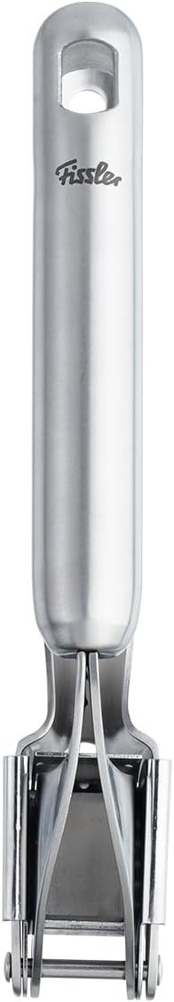 image:imageFissler Essential Garlic Press 1810 Stainless Steel Garlic Mincer amp Crusher Kitchen Cooking Utensil Ergonomic Handle Easy to Clean Dishwasher Safe
