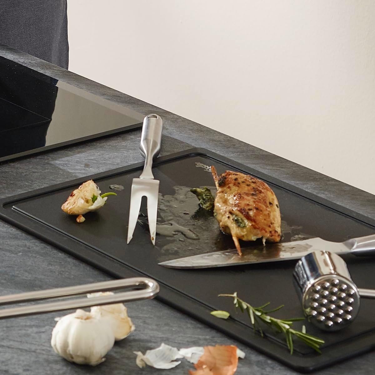 image:imageFissler Essential Meat Fork 1810 Stainless Steel Kitchen Utensil for Carving amp Serving Meat Ergonomic Handle Dishwasher Safe