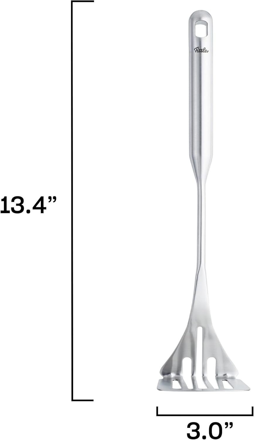 image:imageFissler Essential Potato Masher 1810 Stainless Steel Kitchen Utensil for Mashing Potatoes amp Vegetables Ergonomic Handle Dishwasher Safe