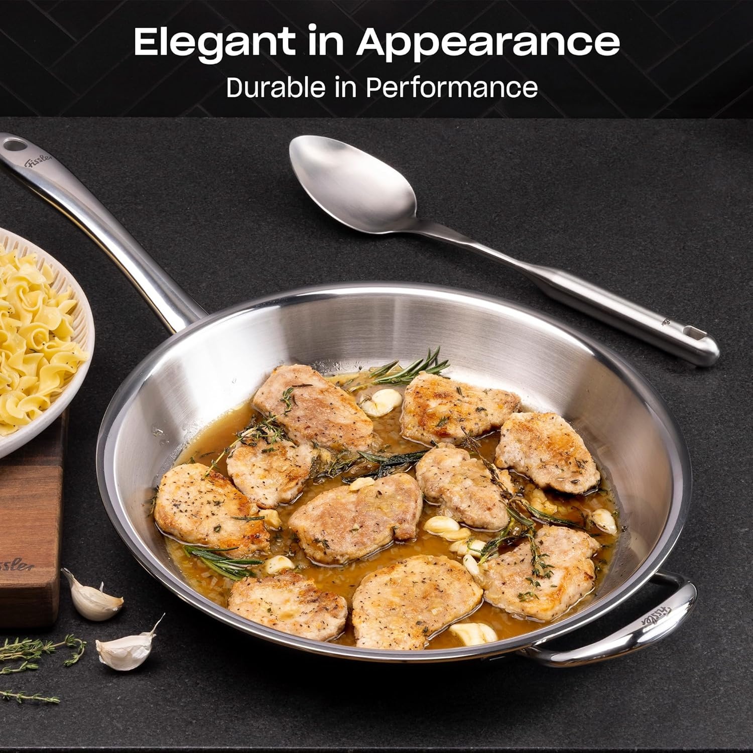image:imageFissler Essential Serving Spoon 1810 Stainless Steel Kitchen Utensil for Serving amp Cooking Ergonomic Handle Dishwasher Safe