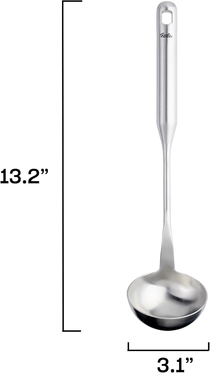 image:imageFissler Essential Soup Ladle 1810 Stainless Steel Kitchen Utensil for Soups amp Sauces Ergonomic Handle Dishwasher Safe