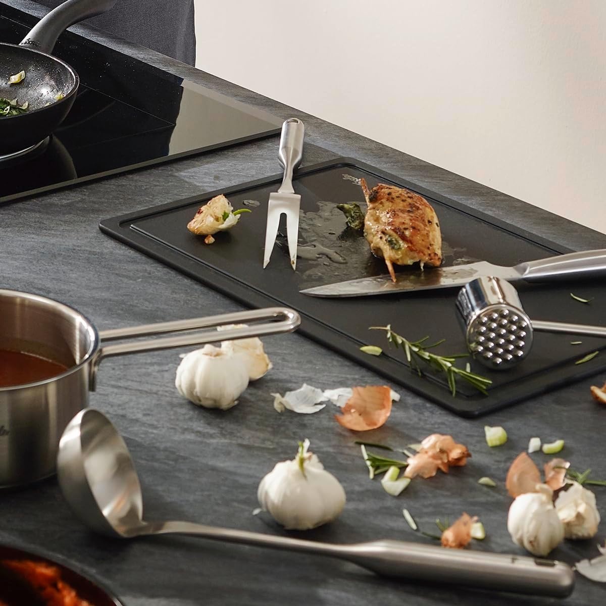 image:imageFissler Essential Soup Ladle 1810 Stainless Steel Kitchen Utensil for Soups amp Sauces Ergonomic Handle Dishwasher Safe