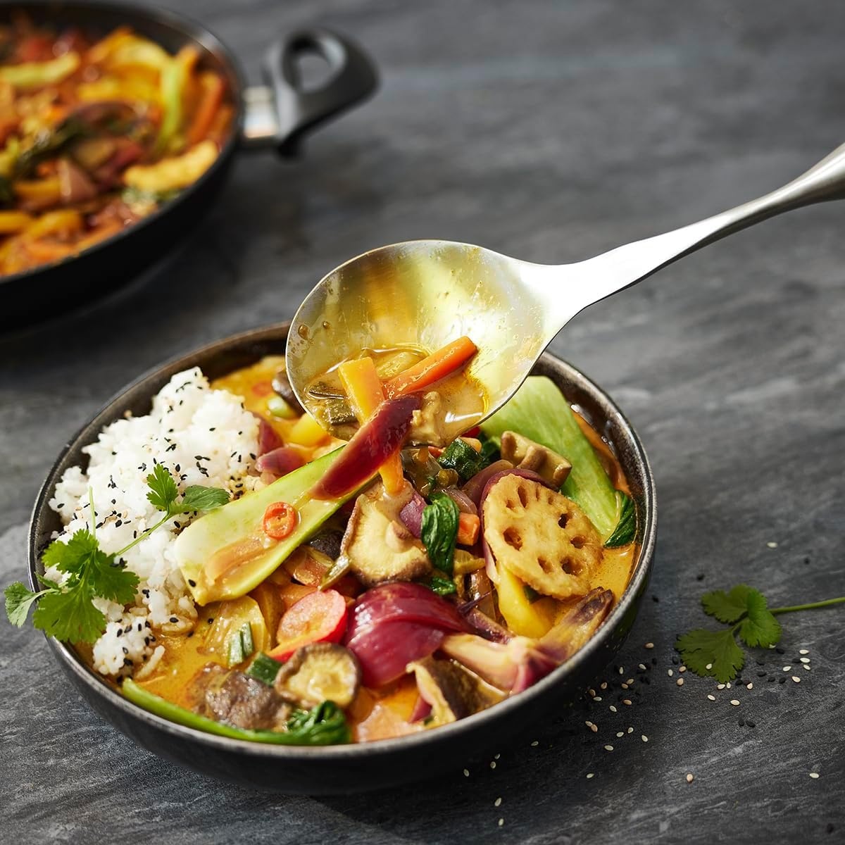 image:imageFissler Essential Vegetable amp Rice Serving Spoon 1810 Stainless Steel Kitchen Utensil for Serving amp Cooking Ergonomic Handle Dishwasher Safe
