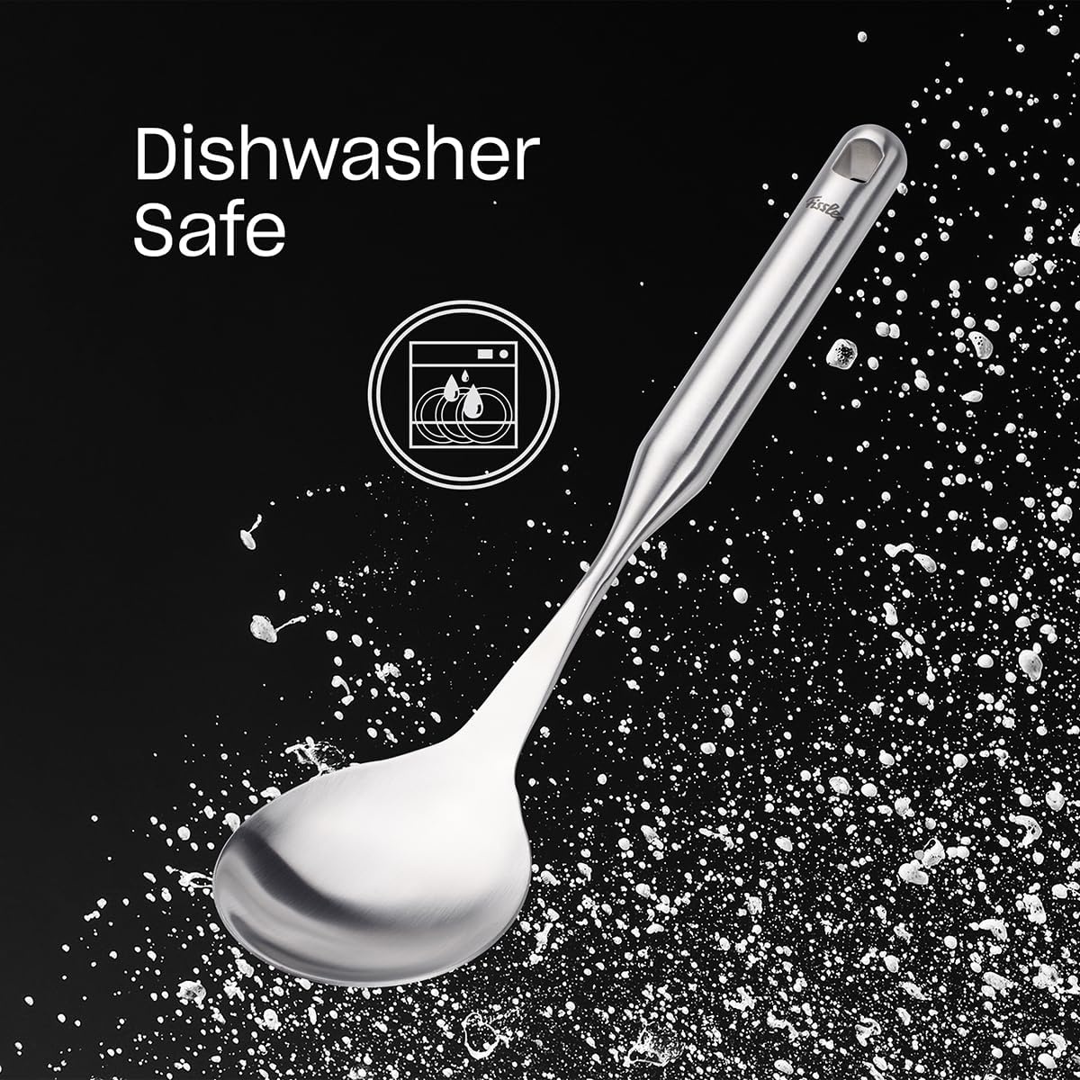 image:imageFissler Essential Vegetable amp Rice Serving Spoon 1810 Stainless Steel Kitchen Utensil for Serving amp Cooking Ergonomic Handle Dishwasher Safe