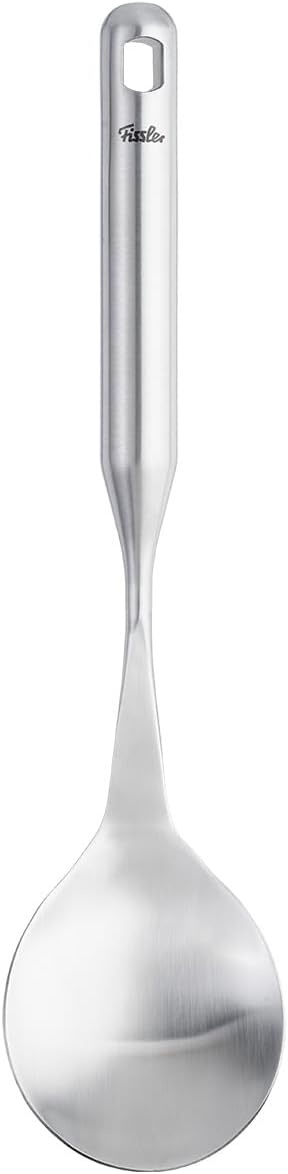 image:imageFissler Essential Vegetable amp Rice Serving Spoon 1810 Stainless Steel Kitchen Utensil for Serving amp Cooking Ergonomic Handle Dishwasher Safe